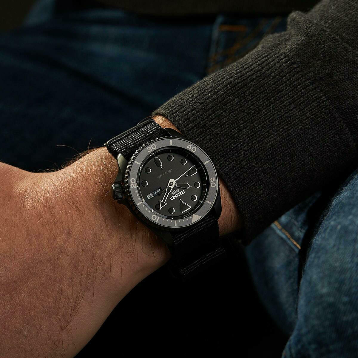 Seiko Sports Street Style Men's Watch 43mm Automatic with Black