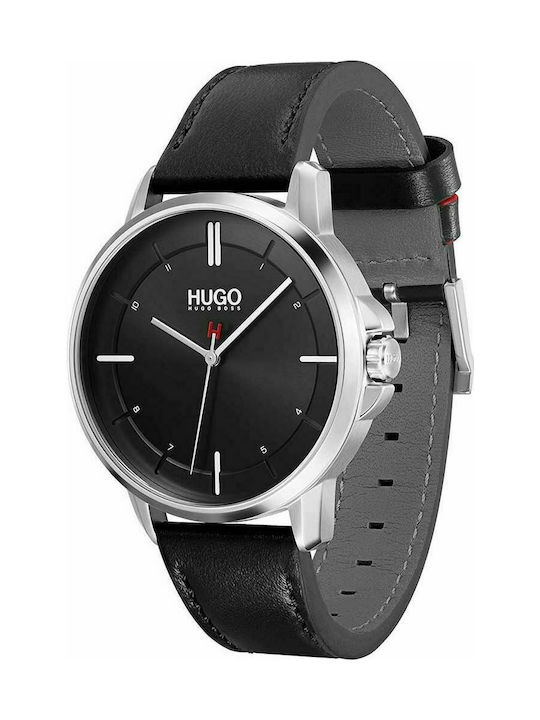 Hugo Boss Focus Watch Battery with Black Metal Bracelet