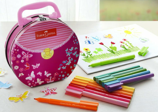 Faber-Castell Μαρκαδόροι Ζωγραφικής Λεπτοί Σετ 33 χρώματα