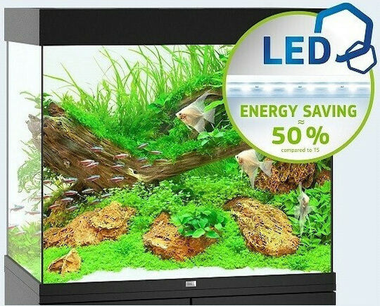Juwel Lido Fish Aquarium Capacity 200lt with Lighting Heater Circulator Filter 71x51x51cm Black