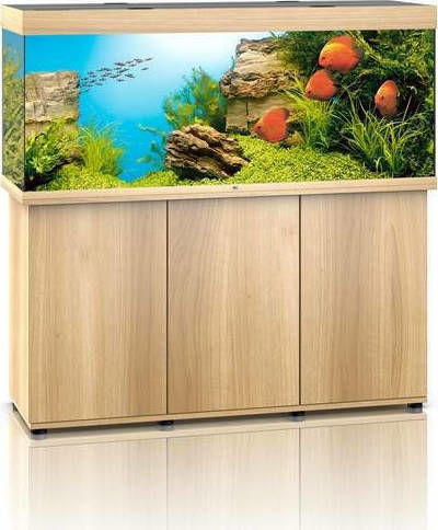 Juwel Rio 450 Acvariu de Pești cu Capacitate de 450lt cu Iluminare, Încălzitor, Circulator, Filtru și 51x51x66cm. Bej