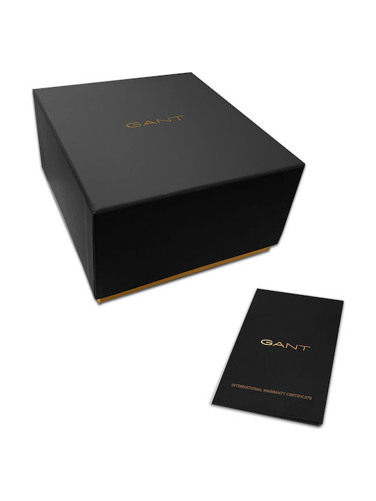 Gant Cleveland Men's Watch 43mm Battery with Black Leather Strap