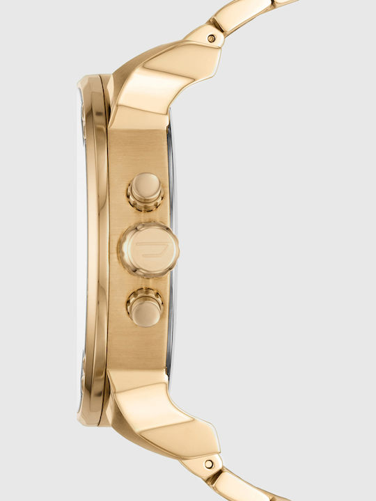 Diesel Mr Daddy 2.0 Men's Watch 57mm Chronograph Battery with Gold Metal Bracelet