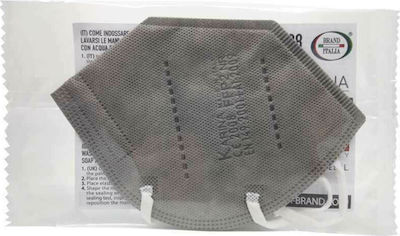 Brand Italia Karina L4 4ply NR Μάσκα Προστασίας FFP2 σε Γκρι χρώμα 1τμχ