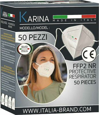 Brand Italia Karina L4 4ply NR Μάσκα Προστασίας FFP2 σε Γκρι χρώμα 1τμχ