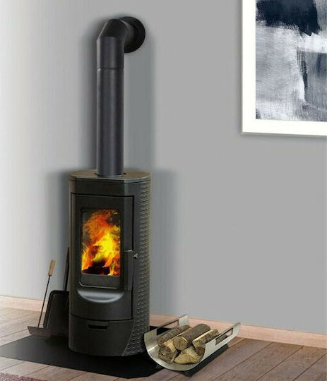 Plamen Tara Cast Iron Wood Stove 6kW Black