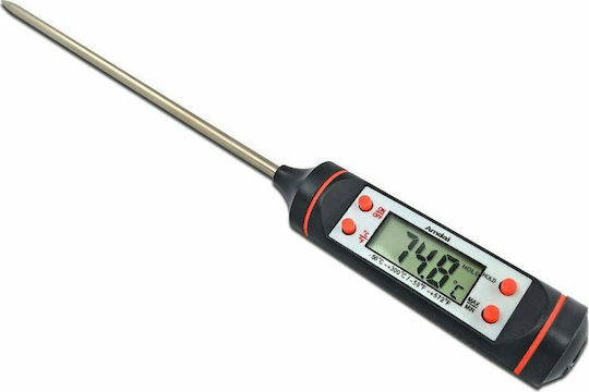 Digital Cooking Thermometer with Probe -50°C / +300°C Black