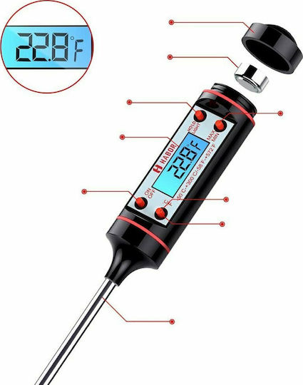 TP101 Дигитален Термометър за храна Готвене с игла -50°C / +300°C Бял