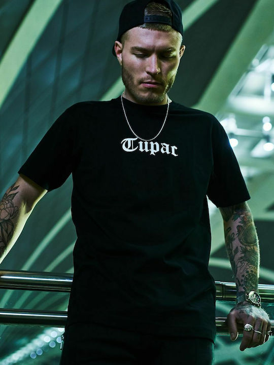 Mister Tee Back Blouse Black Cotton