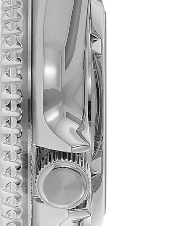 Seiko 5 Sports Ανδρικό Ρολόι 42.5mm Αυτόματο με Ασημί Μεταλλικό Μπρασελέ