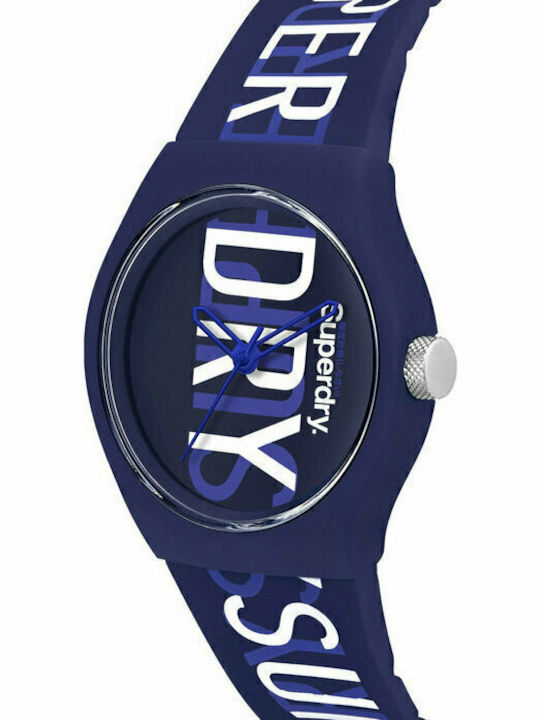 Superdry Urban Flow Uhr Batterie mit Kautschukarmband Superdry Urban Flow Uhr Batterie mit Kautschukarmband