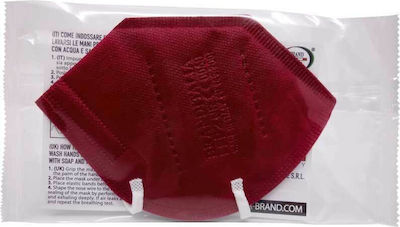 Brand Italia Karina L4 4ply NR Schutzmaske FFP2 Burgundisch BR150-20 50Stück