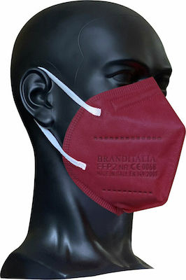 Brand Italia Karina L4 4ply NR Schutzmaske FFP2 Burgundisch BR150-20 50Stück