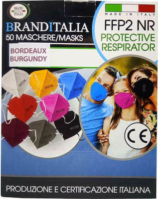 Brand Italia Karina L4 4ply NR Schutzmaske FFP2 Burgundisch BR150-20 50Stück