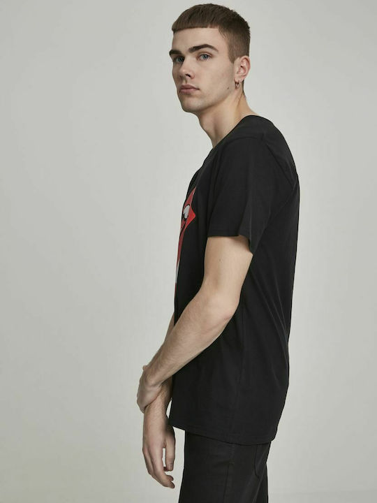 Merchcode Rolling Stones Tongue T-shirt σε Μαύρο χρώμα