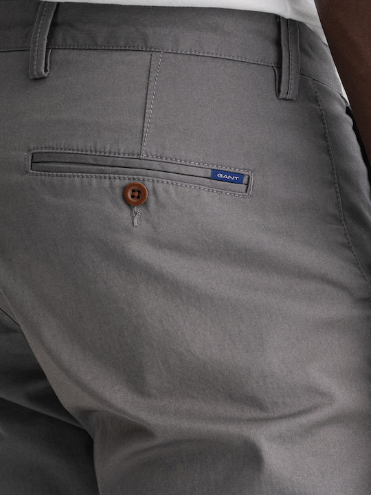 Trousers Chino Elastic in Slim Fit Gray
