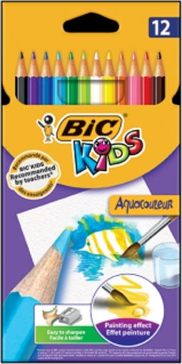 BIC Kids Aquacouleur Ξυλομπογιές Σετ 12 χρώματα