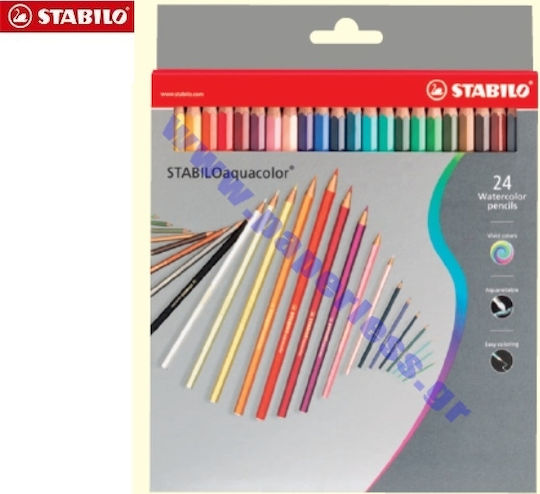Stabilo Aquacolor Ξυλομπογιές Σετ 24 χρώματα