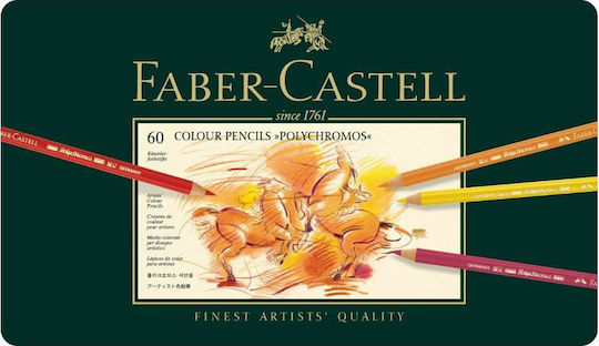 Faber-Castell Polychromos Colored Pencils in Metal Case Colored Pencil Set Package of 1 packages