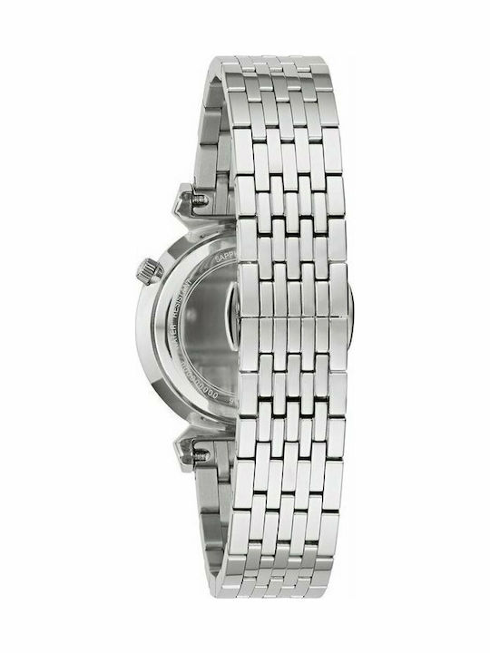 Bulova Classic Crystal Women's Watch with Silver Metal Bracelet