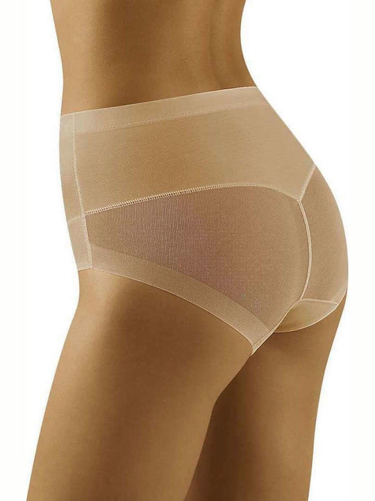 Wolbar Eco-QI Baumwolle Hochtailliert Damen Slip Beige 156527