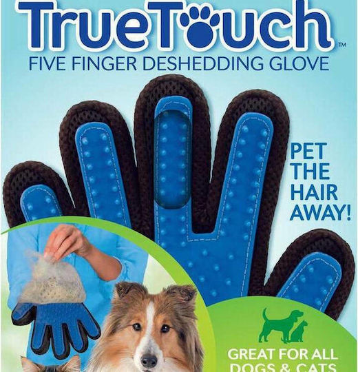 Pet Amigos True Touch Γάντι για Διάφορα Μήκη Τρίχας για Απομάκρυνση Τριχών Μπλε Μπλε