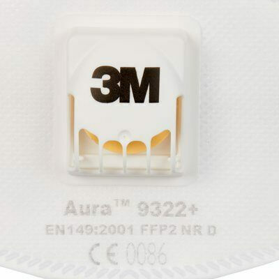3M Aura 9322+ Protective Mask FFP2 with Valve White 1pcs