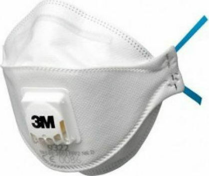 3M Aura 9322+ Protective Mask FFP2 with Valve White 1pcs