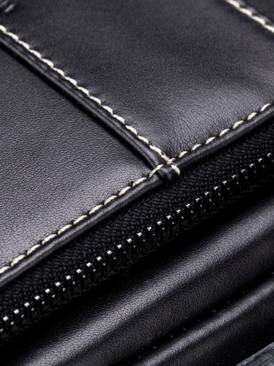 Leather Men's Bag Shoulder / Crossbody Black