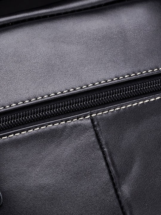 Leather Men's Bag Shoulder / Crossbody Black