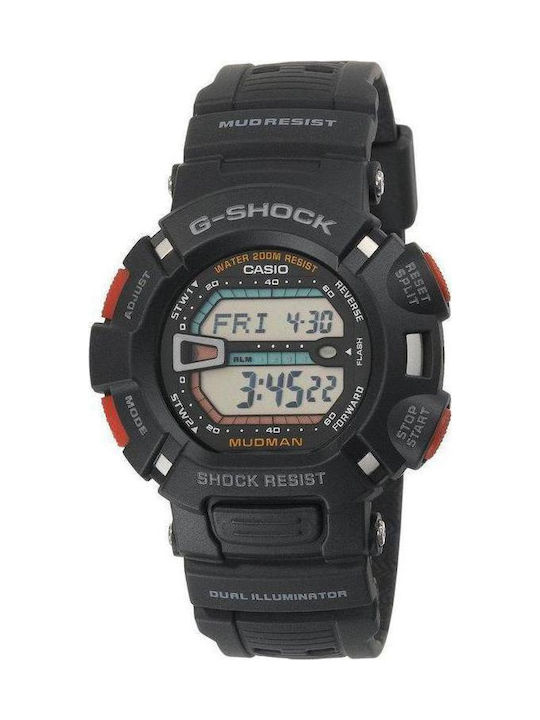 Casio G-Shock Digital Ceas Baterie cu Negru Brățară din cauciuc