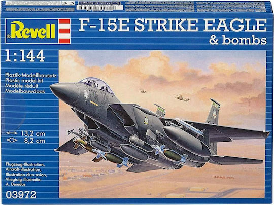 Revell F-15 E Strike Eagle & Bombs Φιγούρα Μοντελισμού Αεροπλάνο 70 Κομματιών σε Κλίμακα 1:144