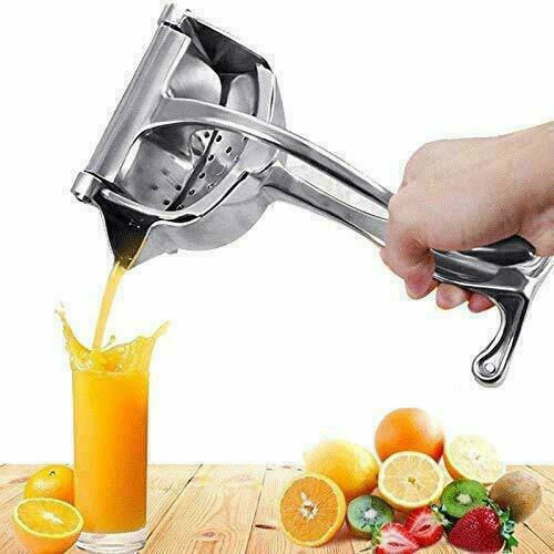 Hand Press Lemon / Orange / Pomegranate made of Stainless Steel in Silver Color
