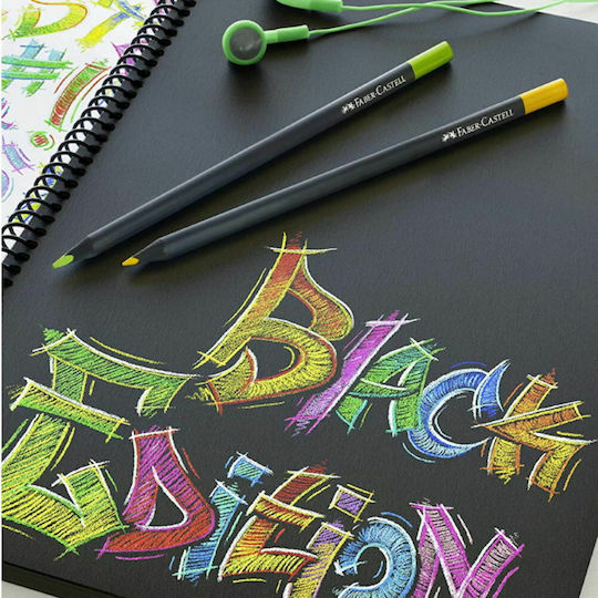 Faber-Castell Black Edition SuperSoft Colored Pencil Set Package of 1 packages