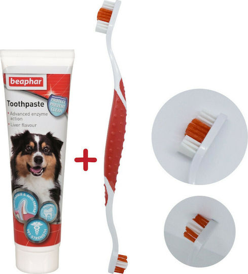Beaphar Toothbrush for Dogs & Cats against Tartar & Plaque 50gr
