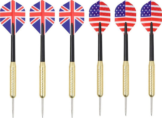 vidaXL Set with Target & Darts Professional Target Dartboard with 6 Darts and Surround