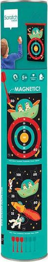 Scratch Europe Set with Target & Dart Παιδικός Μαγνητικός Στόχος 2 Όψεων με 6 Βελάκια - Αστροναύτης