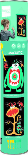 Scratch Europe Set mit Ziel & Darts Kinder Magnetisches Ziel 2 Seiten mit 6 Darts - Kleine Monster
