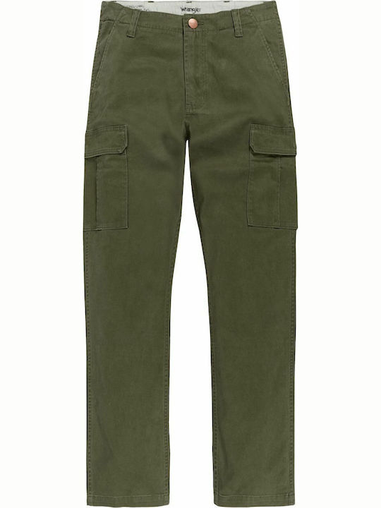 Casey Hose Cargo Elastisch in Normaler Passform Militare Green
