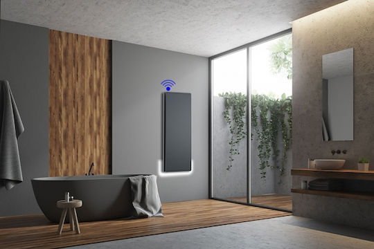 Radialight Icon 20 Θερμοπομπός Τοίχου 2000W με Ηλεκτρονικό Θερμοστάτη και WiFi 45x180cm Γκρι