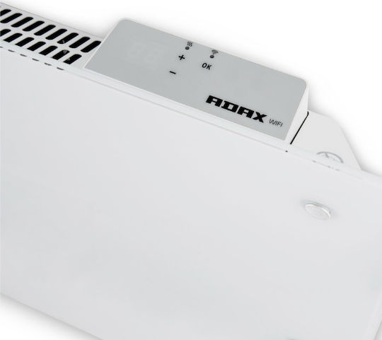 Adax Clea H 06 KWT Konvektorheizung Wand 600W mit elektronischem Thermostat und WiFi 67.6x34cm Weiß