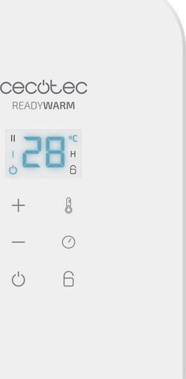 Cecotec Ready Warm 6700 Crystal Connection 05319 Convectoare Etaj 1500W cu termostat electronic și WiFi 80x47cm Alb