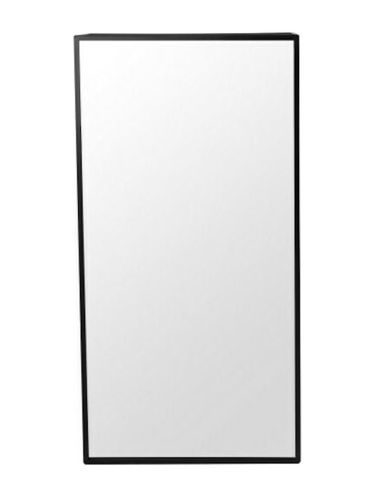 Umbra Cubiko Oglindă de Baie Dreptunghiulară cu Raft 30x32cm Negru