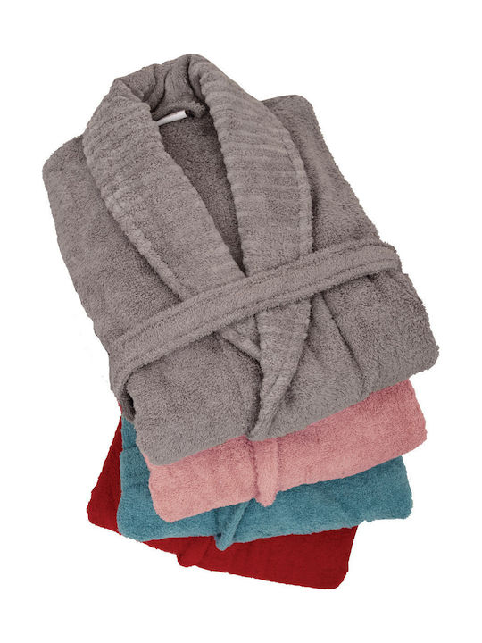 Anna Riska Spa Bathrobe with Collar 06 Lake Blue 550gr/m² 419679