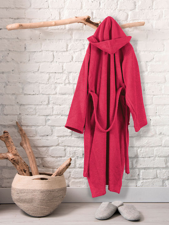 Guy Laroche Daily Bathrobe with Hood Cherry 1131092110016