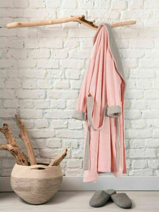 Guy Laroche Duo Bathrobe with Collar Rose 380gr/m² 1131090212012