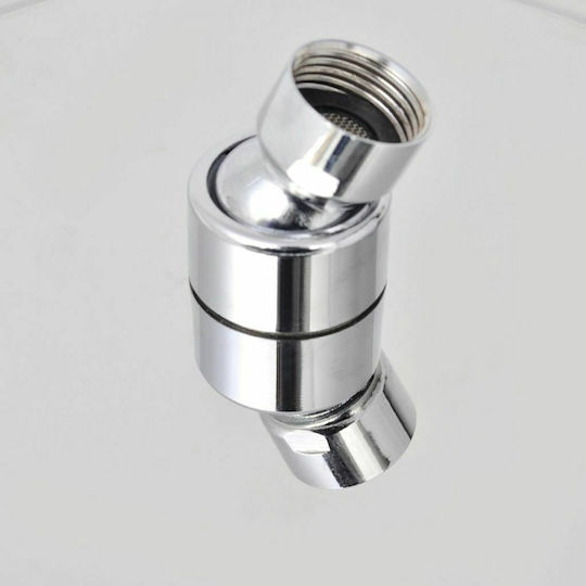 vidaXL Square Showerhead 25x25cm Inox