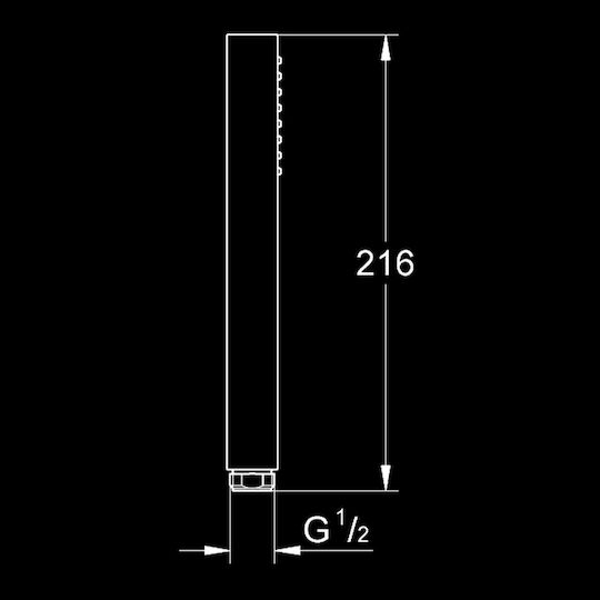 Grohe Eurocube Euphoria Τηλέφωνο Ντουζ με Φίλτρο
