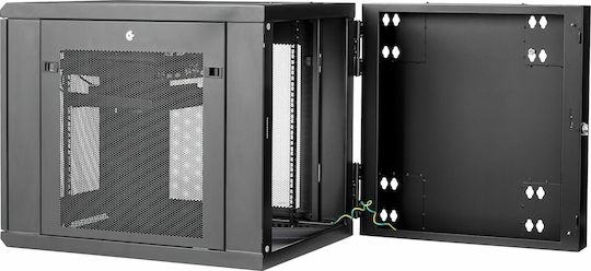 StarTech Επιτοίχια Καμπίνα Rack 12U Μαύρο RK1232WALHM