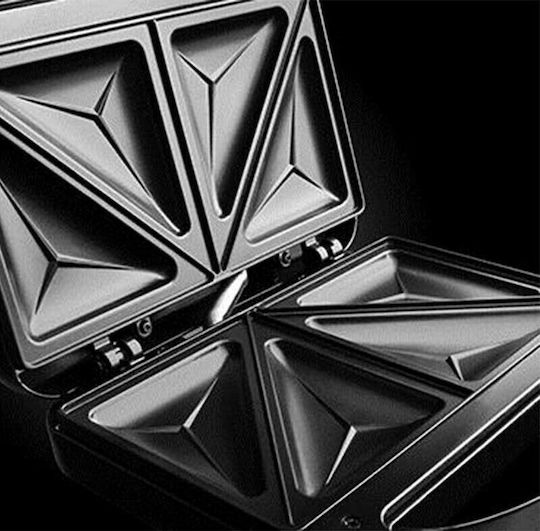 Russell Hobbs Fiesta Τοστιέρα με Αντικολλητικές Αποσπώμενες Πλάκες για 2 Τοστ 750W Inox